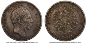 Saxony. Albert 5 Mark 1876-E XF45 PCGS, Muldenhutten mint, KM1237, J-122, Dav-900. HID09801242017 © 2024 Heritage Auctions | All Rights Reserved