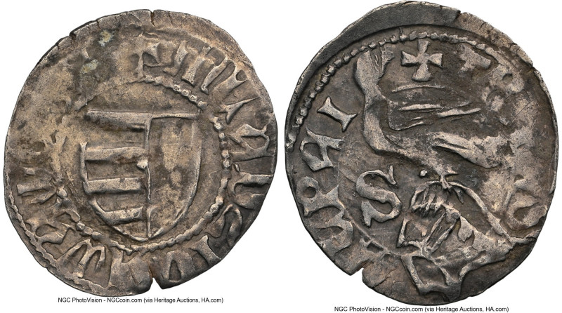 Wallachia Pair of Certified Assorted Issues NGC, 1) Vladislav I Denar ND (1364-1...