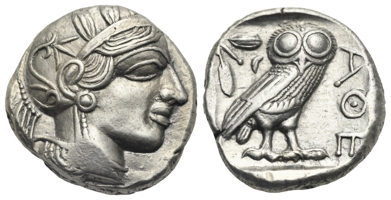 ATTICA. Athens. Circa 454-404 BC. Tetradrachm (Silver, 34.11 mm, 17.02 g). Head ...