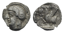 CILICIA. Kelenderis. Circa 410-375 BC. Obol (Silver, 8.41 mm, 0.91 g). Helmeted head of Athena left. Rev: Forepart of Pegasos left within incuse squar...