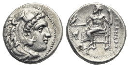 KINGS OF MACEDON. Alexander III the Great, 336-323 BC. Drachm (Silver, 23.14 mm, 4.25 g) lifetime issue, struck under Menander. Sardes, circa 330/25-3...