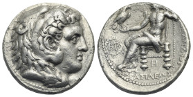 SELEUKID KINGS. Seleukos I Nikator, circa 311-300 BC. Tetradrachm (Silver, 26.37 mm, 15.93 g). In the name and type of Alexander III. Babylon, struck ...