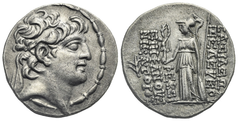 SELEUKID KINGS. Seleukos VI Epiphanes Nikator, 97-94 BC. Tetradrachm (Silver, 29...