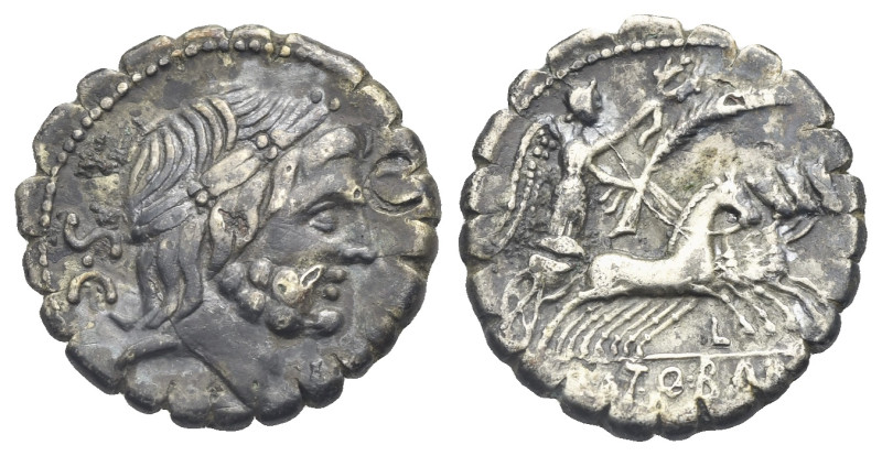 Q. Antonius Balbus. Denarius Serratus (Silver, 18.71 mm, 3.24 g) Roma, 83-82 BC....