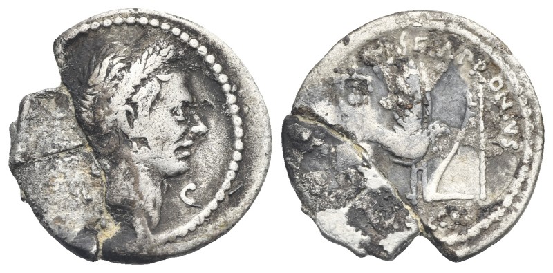 Julius Caesar, Ti. Sempronius Graccus, moneyer. Denarius (Silver, 19.71 mm, 3.38...