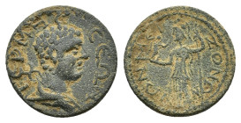 PISIDIA. Termessus Major. Pseudo-autonomous issue. Circa 2nd-3rd centuries. Bronze (Bronze, 22.83 mm, 9.30 g). TЄPMHC-CЄΩΝ Bareheaded and draped bust ...