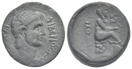 CILICIA. Mopsouestia-Mopsos (as Caesarea). Claudius, 41-54. Bronze (25.75 mm, 13.35 g) dated year 5 of Claudius (= 46). TIBЄPIOC [ΚΛΑΥΔΙΟC KAICAP], ba...