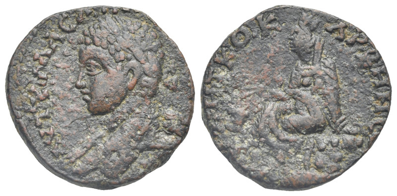 MESOPOTAMIA. Carrhae. Severus Alexander, 222-235. Bronze (Bronze, 24.03 mm, 9.74...