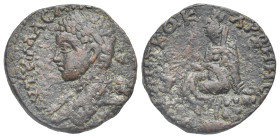MESOPOTAMIA. Carrhae. Severus Alexander, 222-235. Bronze (Bronze, 24.03 mm, 9.74 g). ΑΥΤ Κ Μ Α Ϲ [ΑΛЄΞΑΝΔΡΟϹ Ϲ] Laureate, draped and cuirassed bust to...