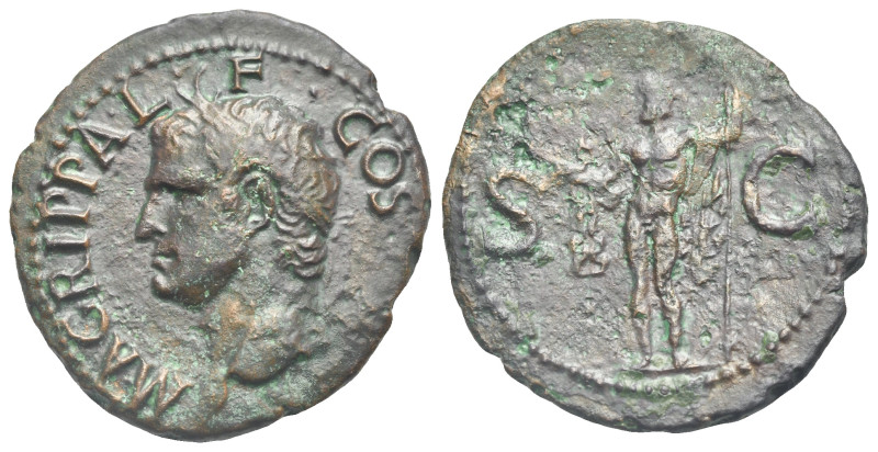 Agrippa (died 12 BC) As (Bronze, 28.29 mm, 9.30 g) Rome, struck under Caligula, ...
