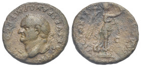Vespasian, 69-79. As (Bronze, 26,0 mm, 10,0 g). Rome, circa 80. IMP CAES VESP AVG P M PP CO[S VIII] Laureate head of Vespasian left. Rev. VICTORIA AVG...