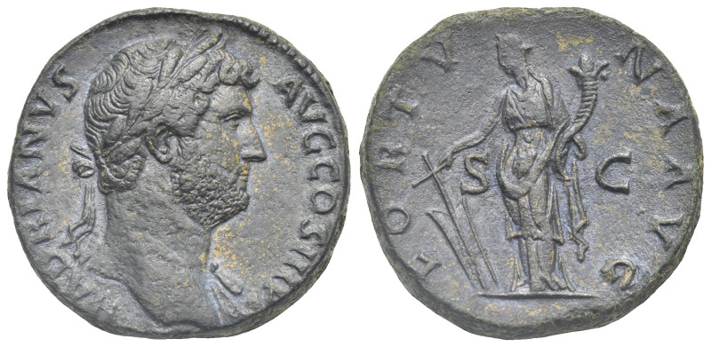 Hadrian, 117-138. Sestertius (Bronze, 30.06 mm, 26.25 g). Rome, 134-138. HADRIAN...