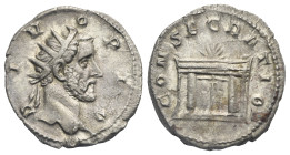 Divus Antoninus Pius. Antoninianus (Silver, 21.07 mm, 3.96 g). Restitution issue struck under Trajan Decius. Rome, circa 250-251. DIVO PIO Radiate hea...