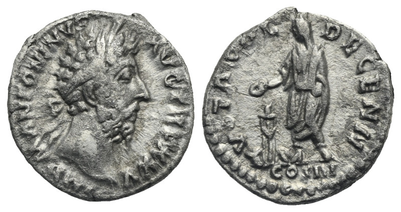 Marcus Aurelius, 161-180. Denarius (Silver, 17.82 mm, 3.03 g) Rome, 170-171. IMP...