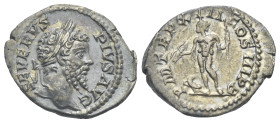 Septimius Severus, 193-211. Denarius (Silver, 21.41 mm, 3.53 g). Rome, 205. SEVERVS PIVS AVG Laureate head of Septimius Severus right. Rev. P M TR P X...