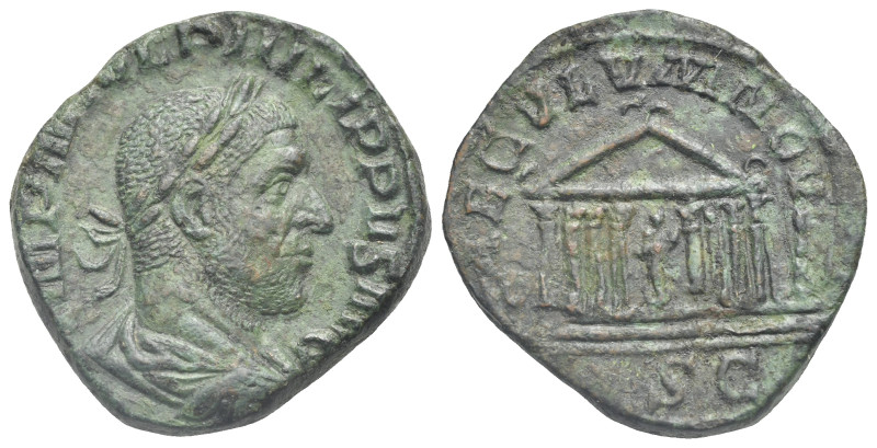 Philip I, 244-249. Sestertius (Bronze, 28.37 mm, 16.14 g). Rome, 248. IMP M IVL ...