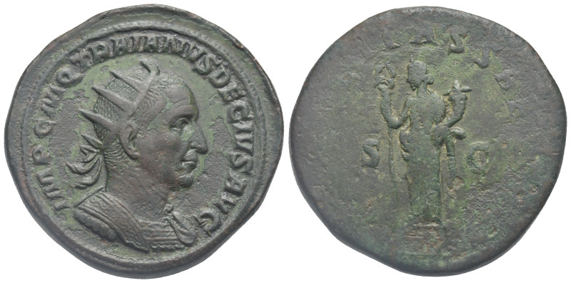 Trajan Decius, 249-251. Double Sestertius (Bronze, 38.77 mm, 41.72 g). Rome, cir...