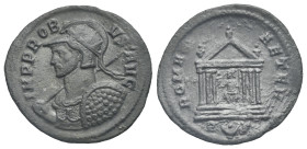 Probus, 276-282 Antoninianus (Bronze, 22.64 mm, 2.70 g) Rome. IMP PROB VS AVG, cuirassed bust to left, wearing radiate and crested helmet and aegis, h...