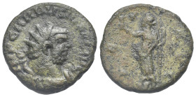 Carausius, 286-293. Antoninianus (Bronze, 21.61 mm, 5.64 g). Londinium. IMP CARAVSIVS [P F AVG] Radiate, draped and cuirassed bust right. Rev. PAX [AV...