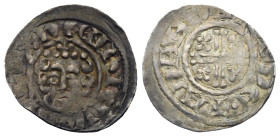 GREAT BRITAIN. Henry II, 1154-1189. Penny (Silver, 19.40 mm, 1.39 g). hЄNRICVS • RЄX Crowned facing bust of King Henry II, sceptre to the left. Rev. +...