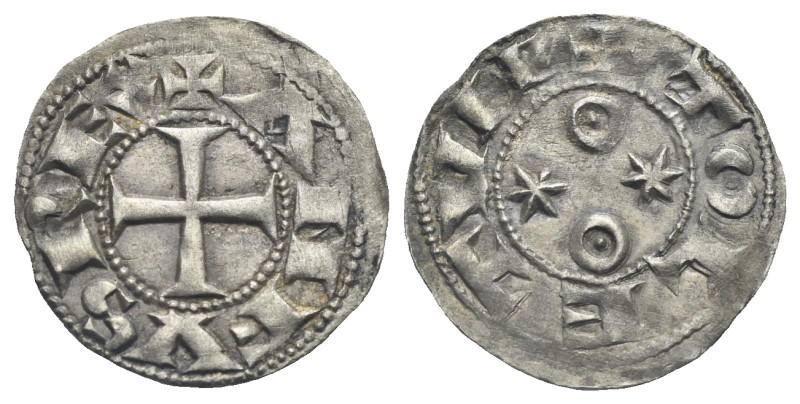 SPAIN. Toledo. Alfonso VI, 1073-1109. Dinero (Silver, 17.70 mm, 1.09). Toledo, c...