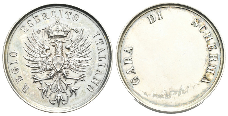 ITALY. Torino (?). Esercito Italiano. Medal of Fencing competition (SIlver, 30.5...
