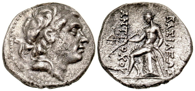 "Seleukid Kingdom. Antiochos III. 223-187 B.C. AR drachm (18.3 mm, 4.18 g, 1 h)....