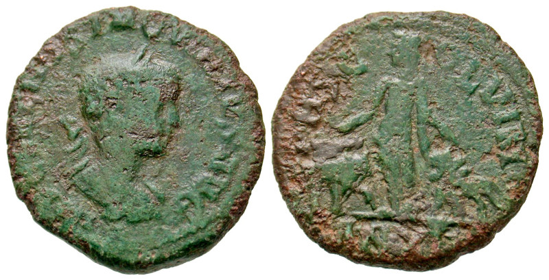 "Moesia Superior, Viminacium. Hostilian. A.D. 251. AE sestertius (26.4 mm, 12.18...