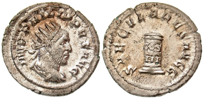 "Philip I. A.D. 244-249. AR antoninianus (24.3 mm, 3.53 g, 12 h). Rome mint, str...