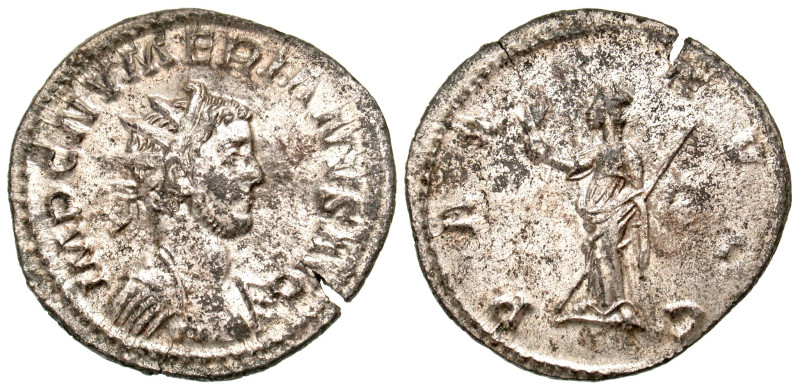 "Numerian. A.D. 283-284. Silved BI antoninianus (22.4 mm, 3.37 g, 7 h). Lugdunum...