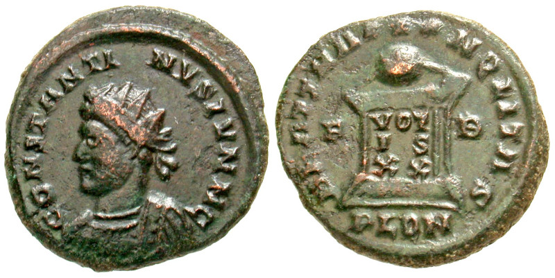 "Constantine II. As Caesar, A.D. 317-337. AE 20 (20.2 mm, 3.67 g, 7 h). Heraclea...