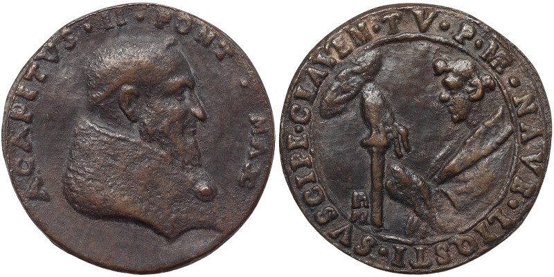 Agapito II (946-955), Rome, Medal, n.d., Rare, Restitutional medal. XVI Century....