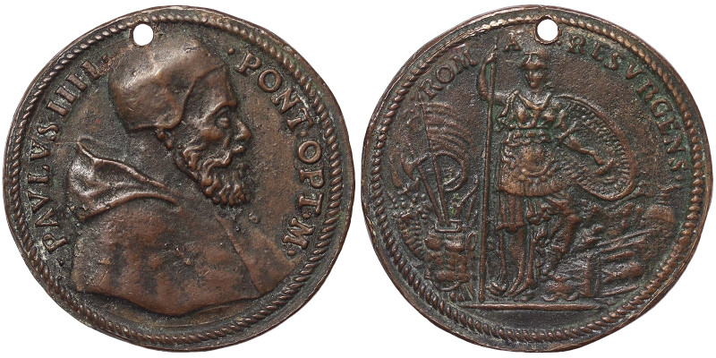 Paolo IV (1555-1559), Rome, Medal, 1559, Rare, Restrike. XIX Century. Mazio. Rom...