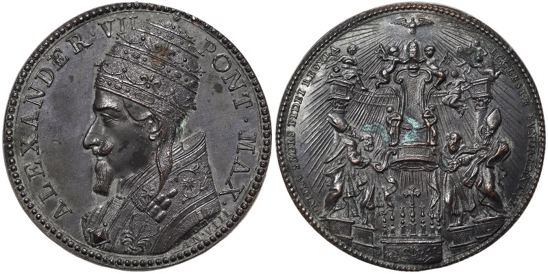 Alessandro VII (1655-1667), Rome, Medal Yr. VIII, 1662, Very rare, Original coin...