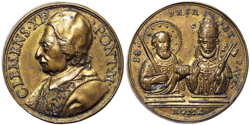 Clemente XII (1730-1740), Rome, Medal, 1730, Rare, Original coined extraordinary...