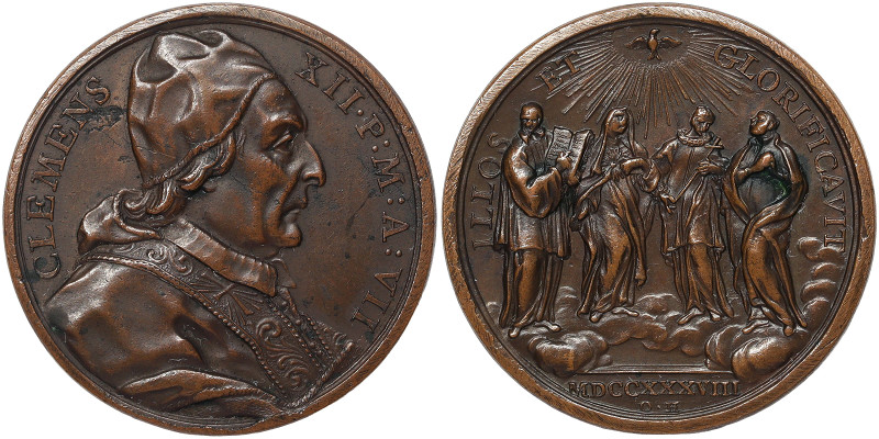 Clemente XII (1730-1740), Rome, Medal Yr. VII, 1738, Original coined extraordina...