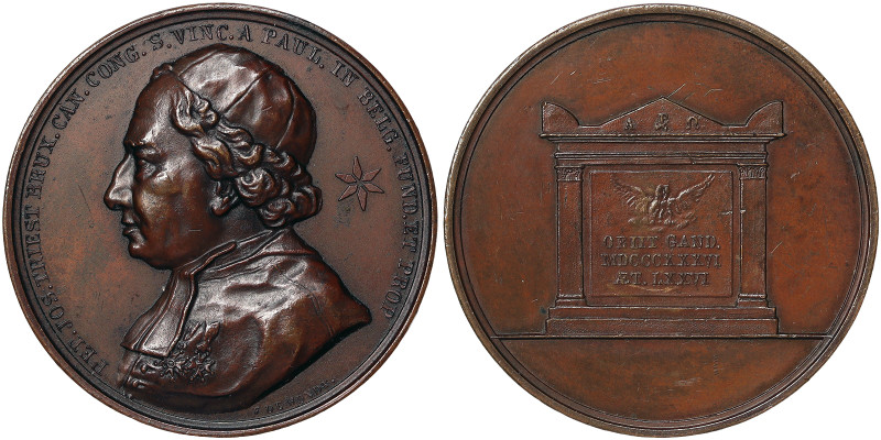 Prelate Peter Joseph Triest (1760-1836), Ghent (Belgium), Medal, 1836, Rare, Med...