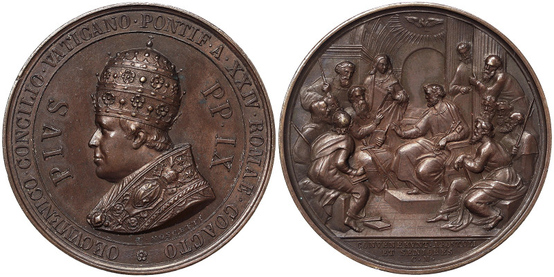 Pio IX (1866-1870), Rome, Medal, 1869, Rare, Extraordinary medal. Closing, of th...