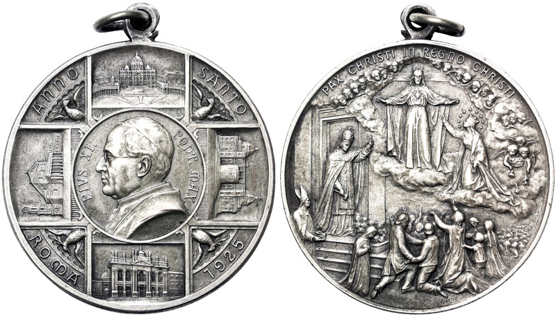 Pio XI (1922-1928), Rome, Medal, 1925, Extraordinary medal. In remembrance of th...