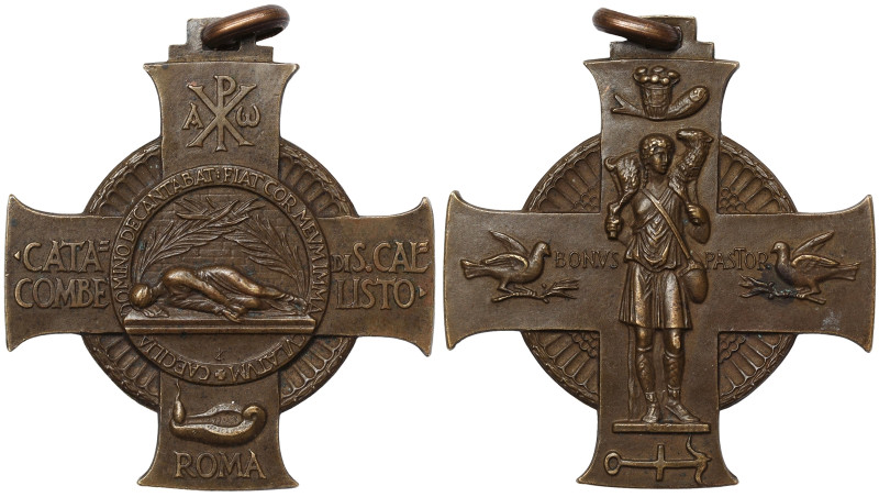 Pio XI (1929-1939), Vatican City (1929-date), Medal, 1930, Cross of the Catacomb...