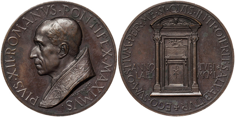 Pio XII (1939-1958), Vatican City (1929-date), Medal Yr. XII, 1950, Annual. Open...