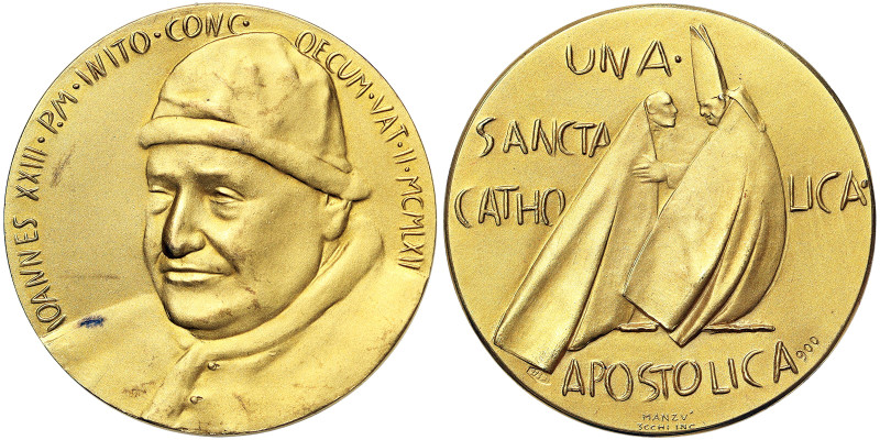 Giovanni XXIII (1958-1963), Vatican City (1929-date), Gold Medal, 1962, Extraord...