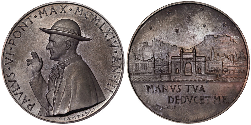 Paolo VI (1963-1978), Vatican City (1929-date), Medal Yr. III, 1965, Annual. Vis...