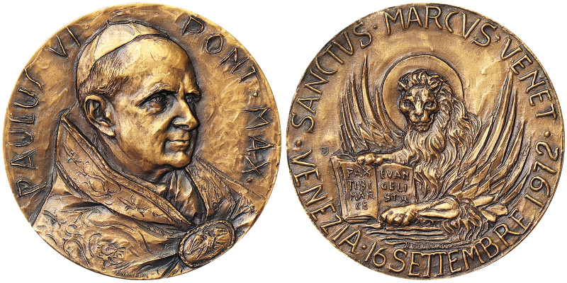 Paolo VI (1963-1978), Vatican City (1929-date), Medal, 1972, Not common, Extraor...