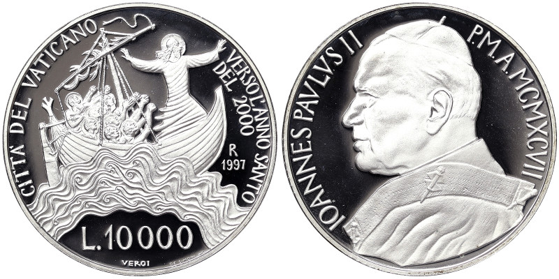 Giovanni Paolo II (1978-2005), Vatican City (1929-date), 10.000 Lire, 1997, The ...