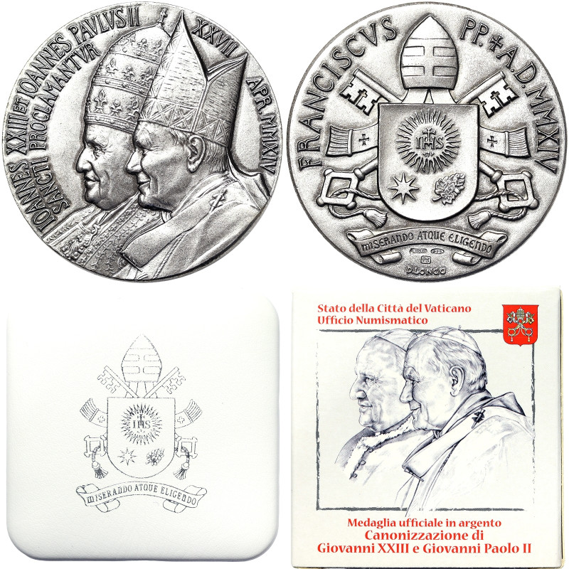 Francesco I (2013-date), Vatican City (1929-date), Medal, 2014, Not common, Cano...