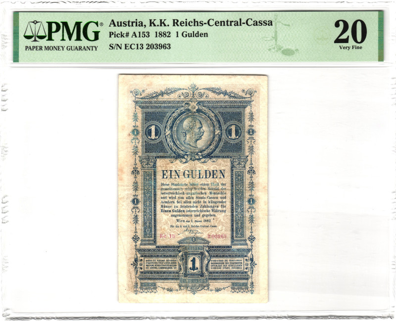 Austria 1 Gulden 1882 PMG 20 Very Fine

P# A153, N# 204562; # EC13 203963