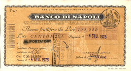 Italy Napoli Bank 100000 Lire 1978