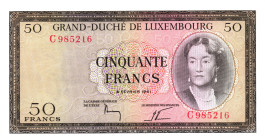 Luxembourg 50 Francs 1961