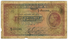 Malta 2 Shillings 6 Pence 1939